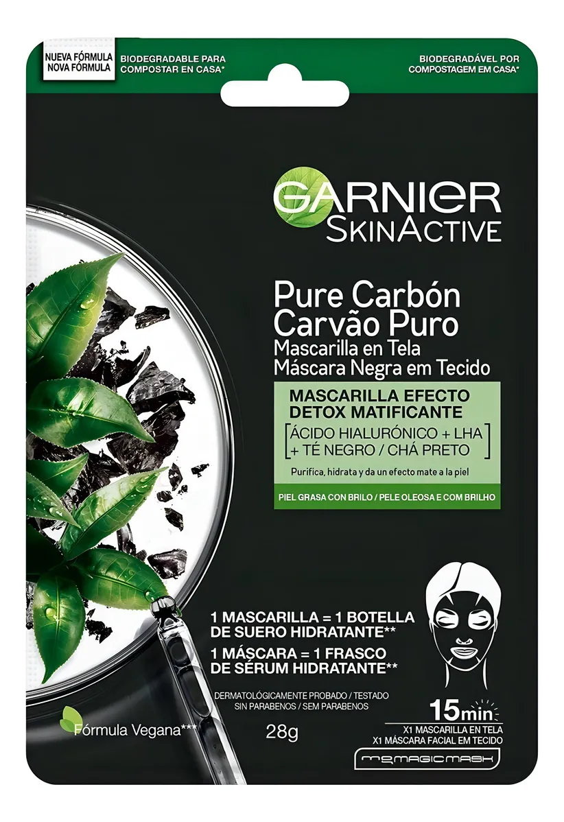 Mascarilla carbón